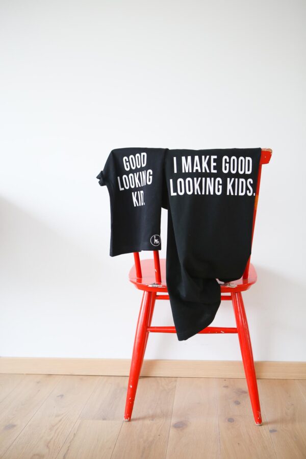Good looking kids matching t-shirts