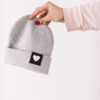 hall müts südamega, beanie naistele