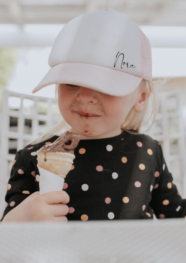 Child's cap personalised with name - Image 3