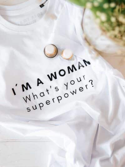 valge t-särk I´m a woman