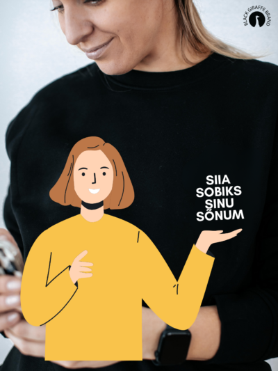siia sobiks sinu sõnum must pusa