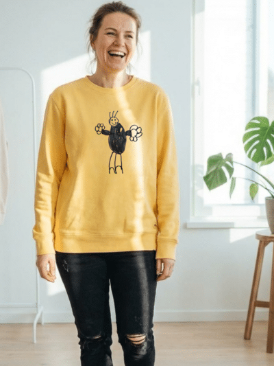 Emadepäeva kingitus – lapse joonistusega pusa