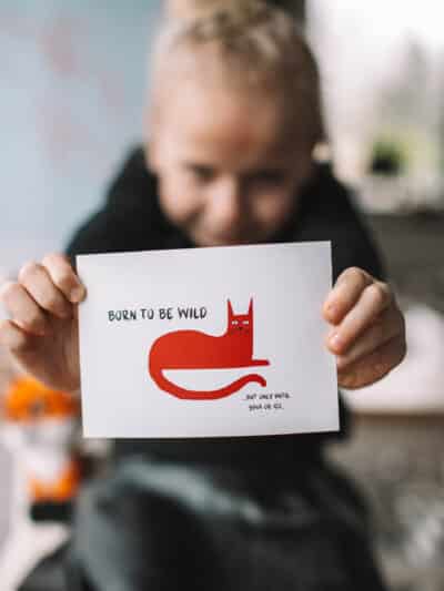 Postkaart "Wild"
