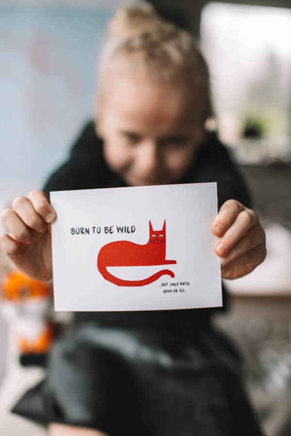 Postkaart "Wild"