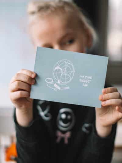 Postkaart "Biggest fan"