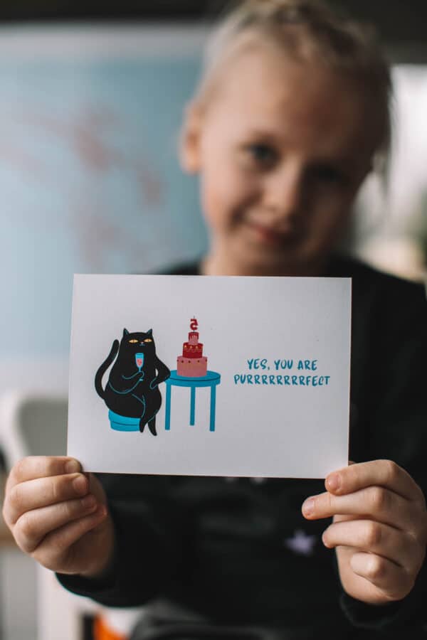 Postcard "Purrrrrrrfect"