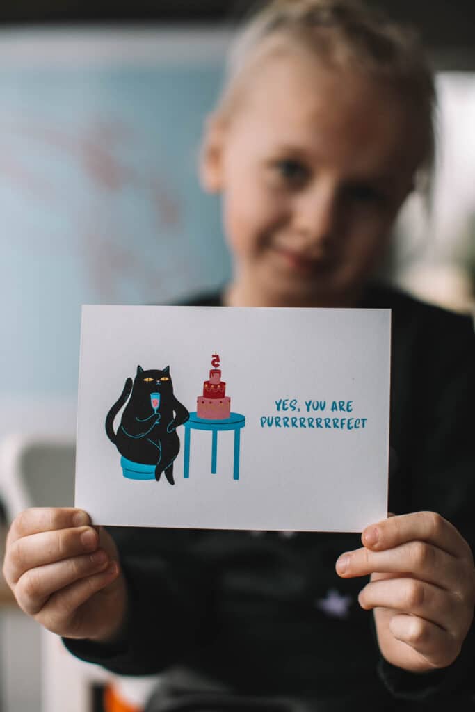 Black Giraffe postkaart 53