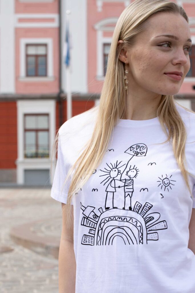 Tetiana joonistusega T-särk