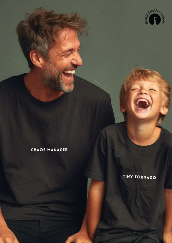 Chaos Manager & Tiny Tornado – isa ja lapse T-särgid