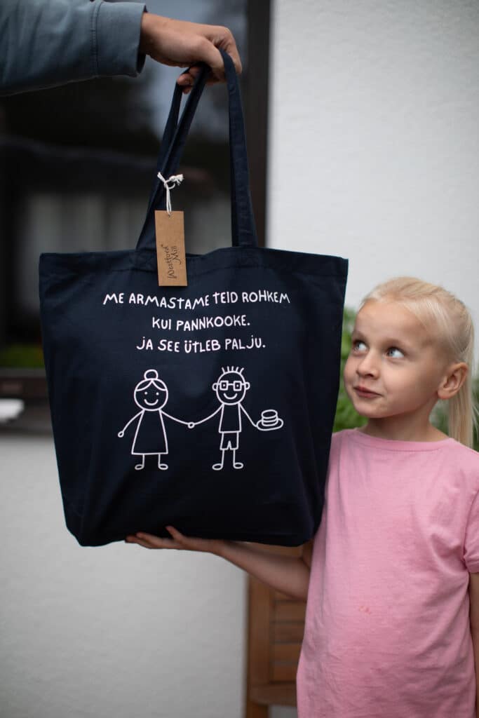 kingitus vanaemale sonumiga poekott 3