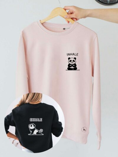 Black sweatshirt with a funny slogan