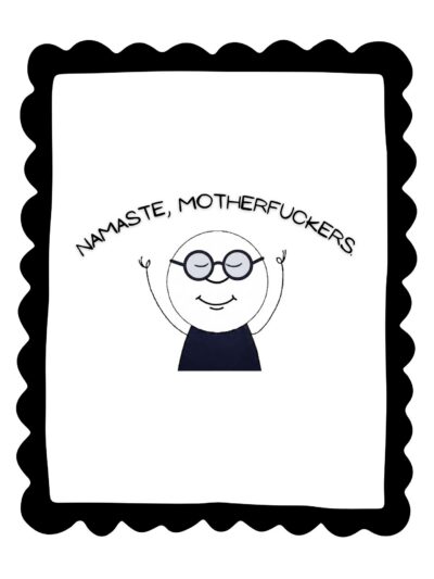 NEW funny oversized T-shirt Namaste