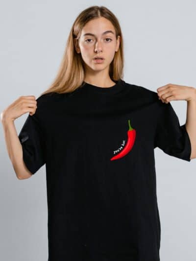A T-shirt with a funny message