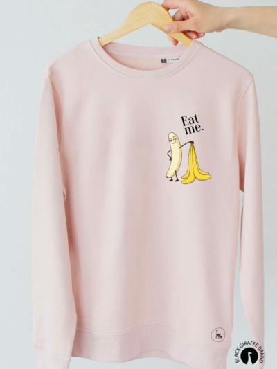 “Eat Me” banaaniga oversize pusa