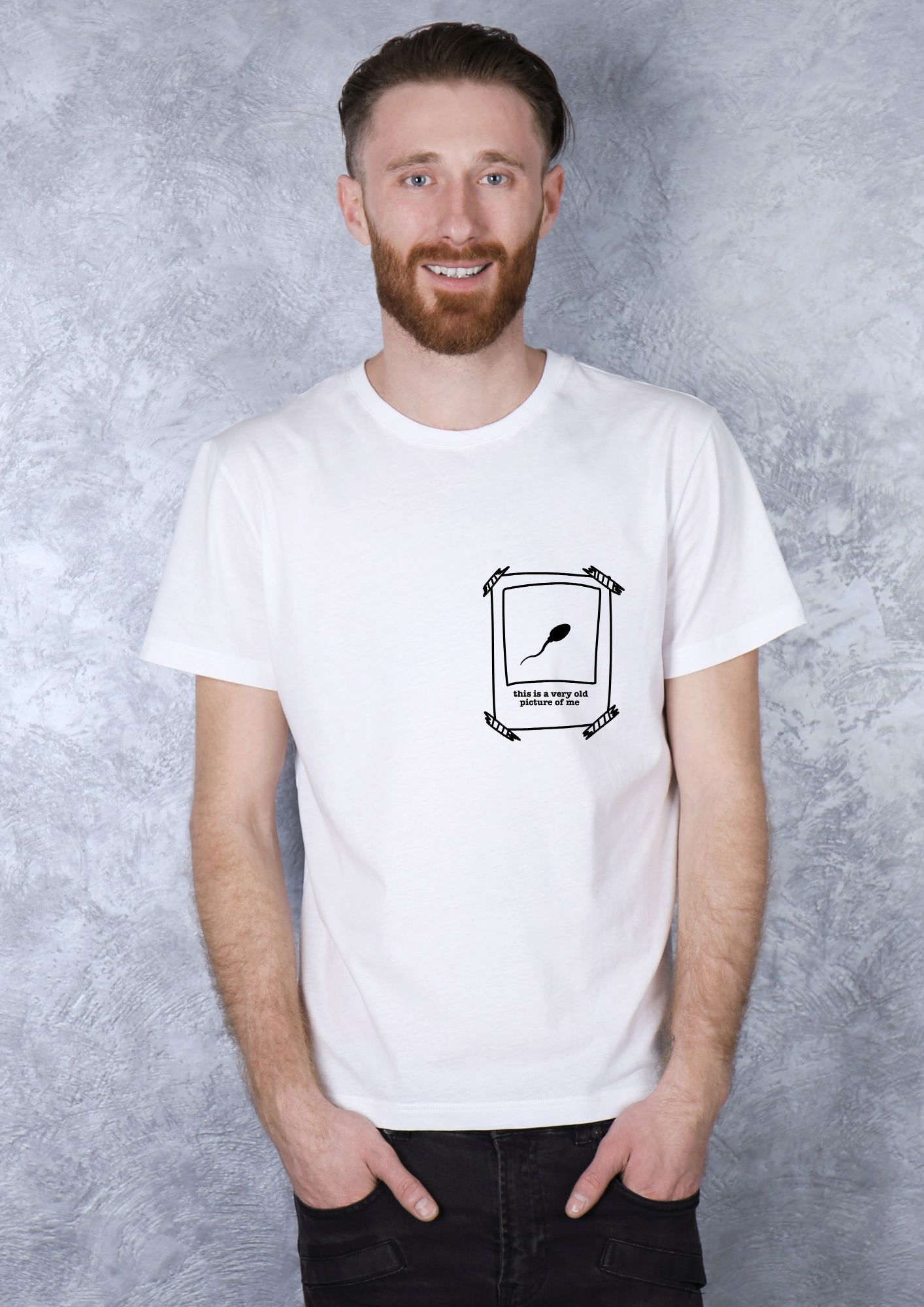 Funny T-shirt “This is a very old picture of me” 3 Funny T-shirt “This is a very old picture of me” - Image 3