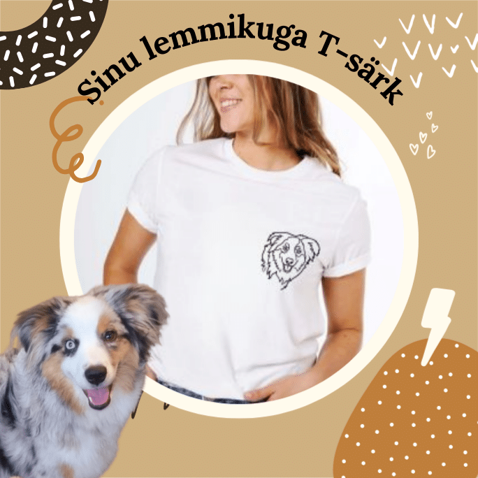 Sinu lemmikuga T sark Black Giraffe Brand
