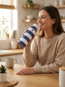 Triibuline termospudel kingitus naisele.