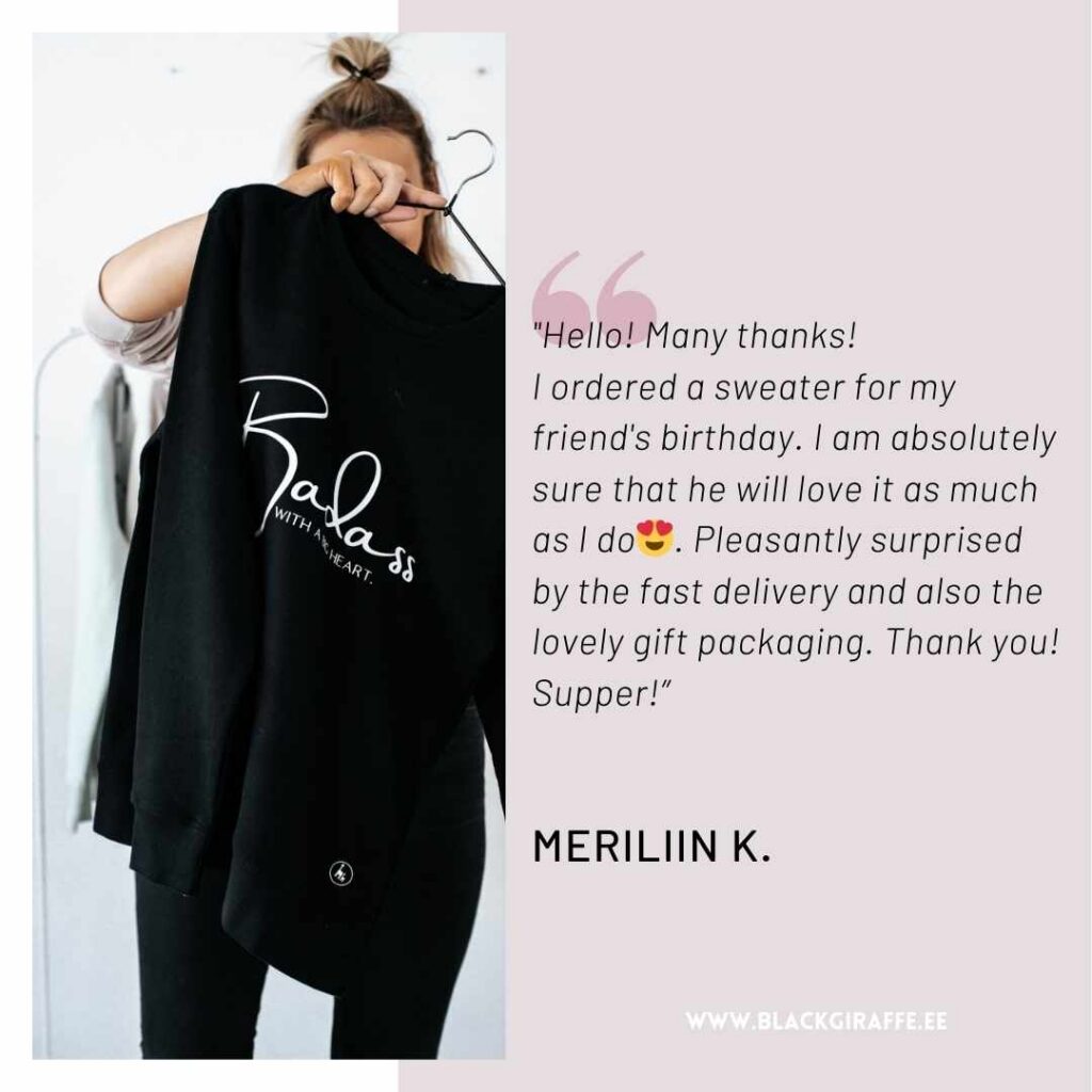 Main page 17 feedback Black Giraffe